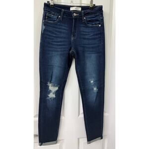 KanCan 27/7 Estilo jeans new condition distressed rolled hem high rise